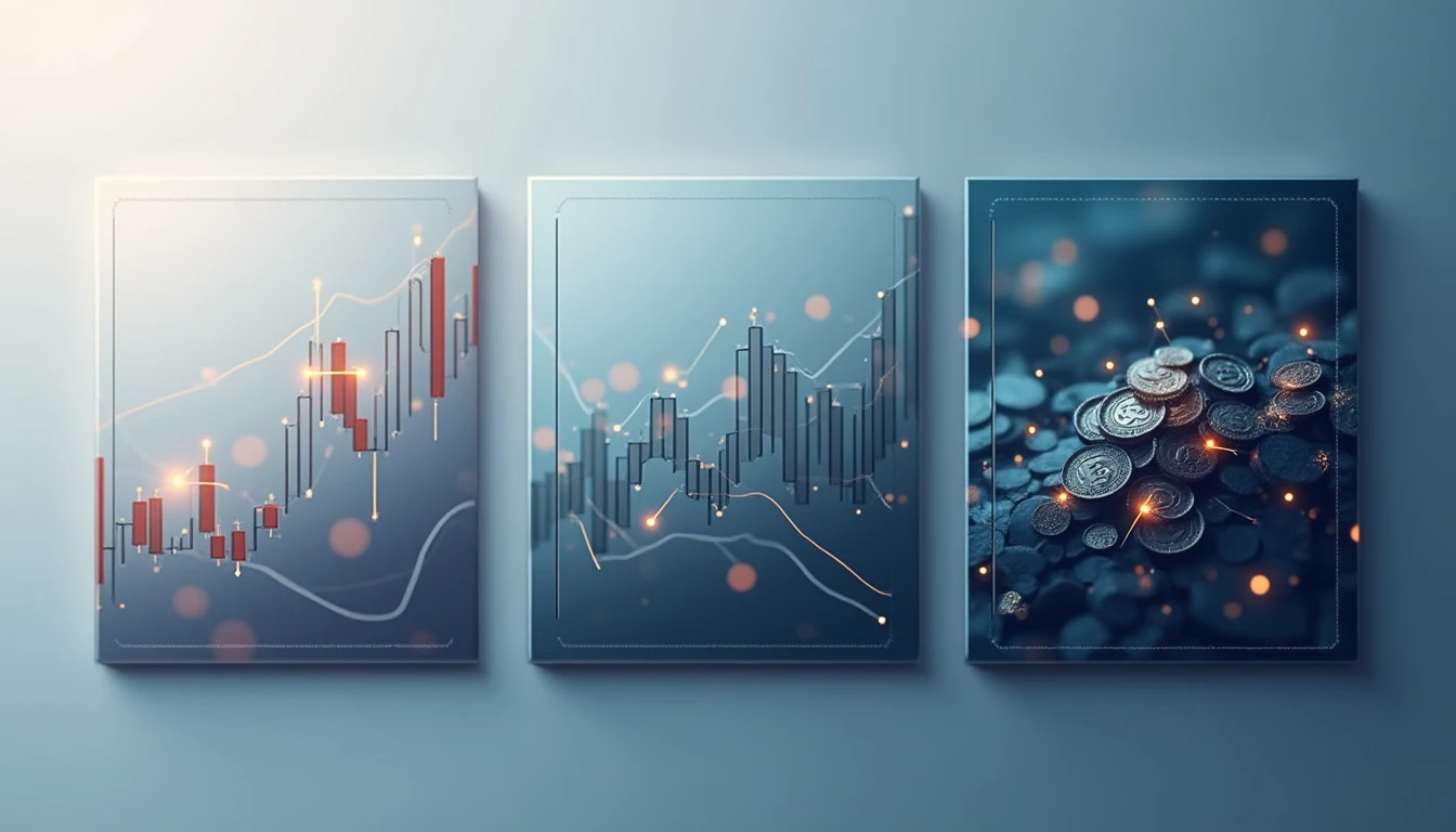 Abstrakter Vergleich von Trading-Signalen für Aktien, Forex und Krypto