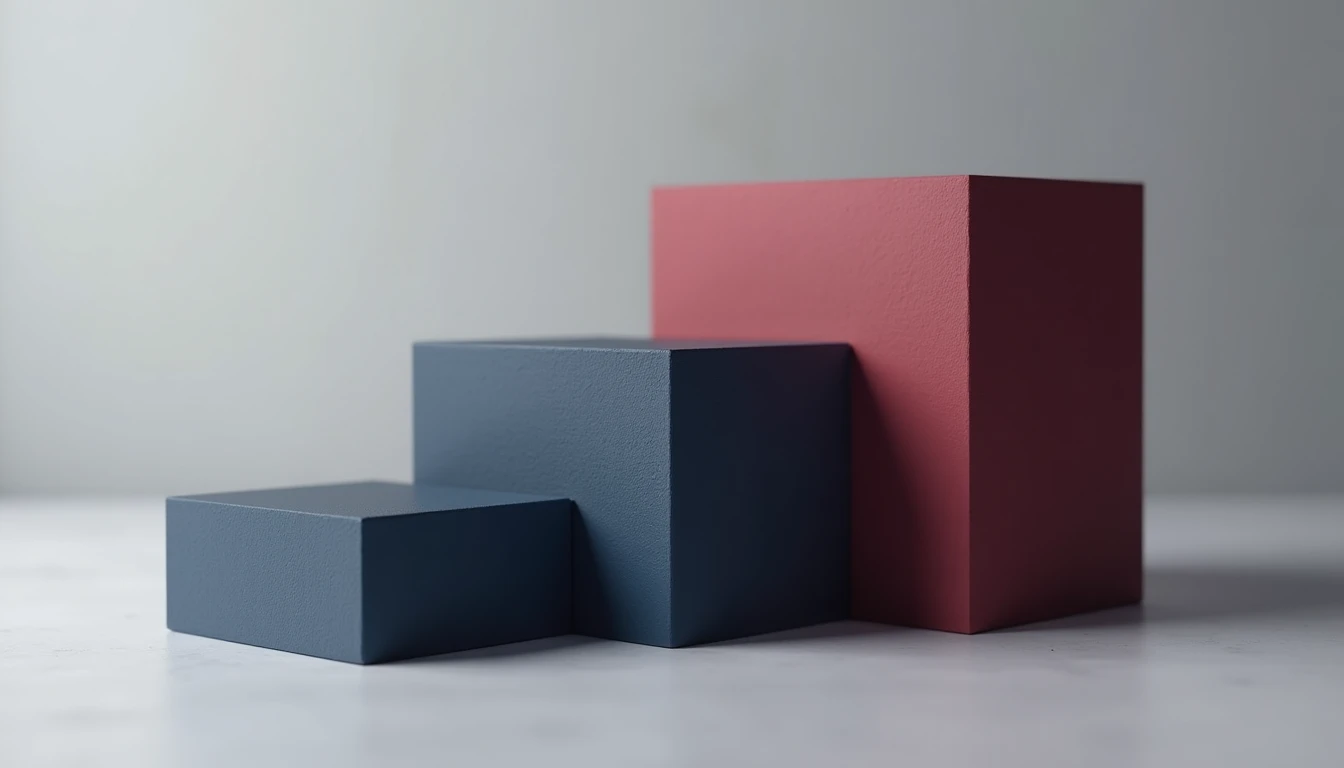 Abstrakter Vergleich der Portfolioanteile von Aktien, Forex und Krypto