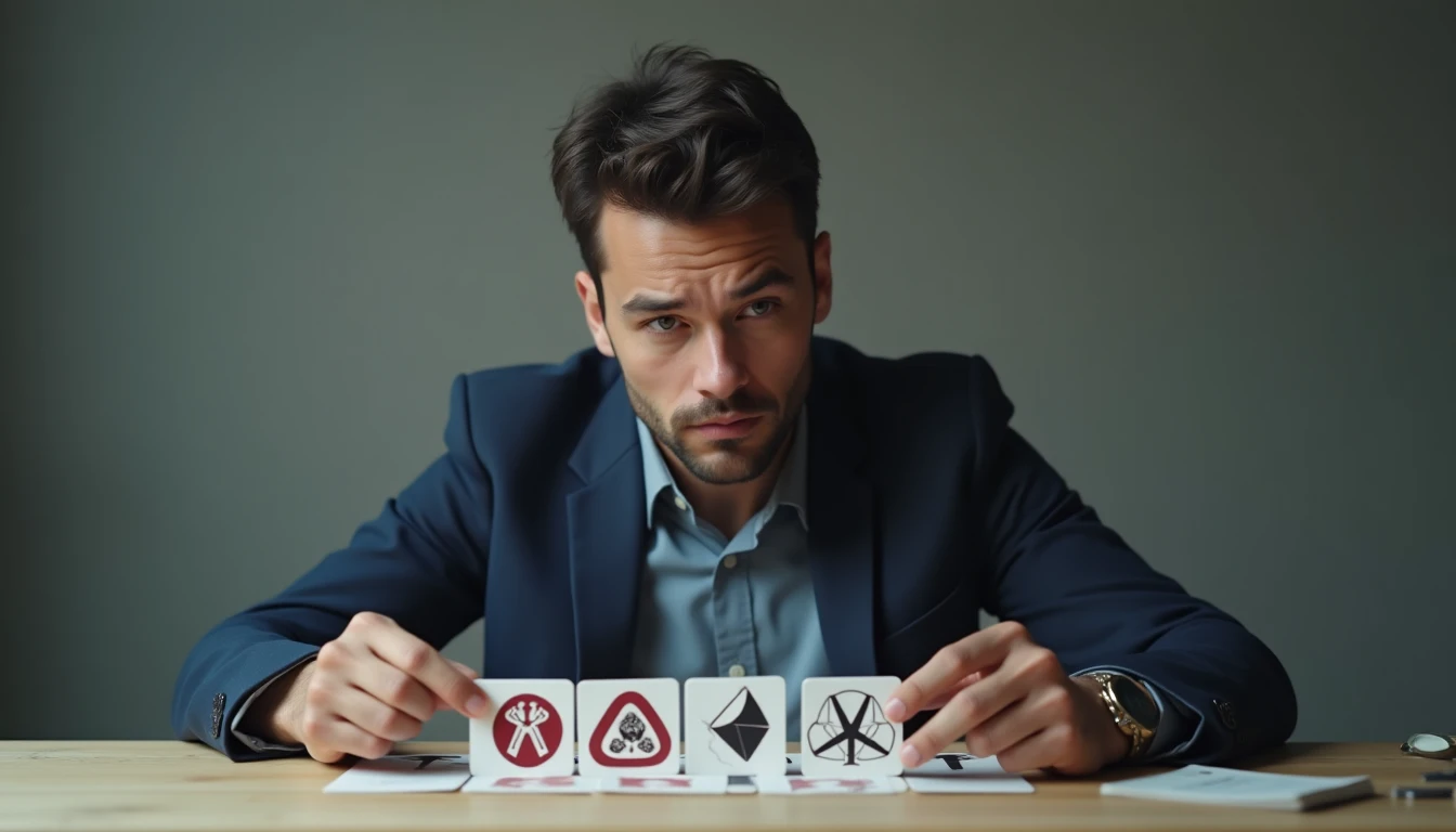 Anlegerin prüft mögliche ETF-Risiken anhand visueller Symbole