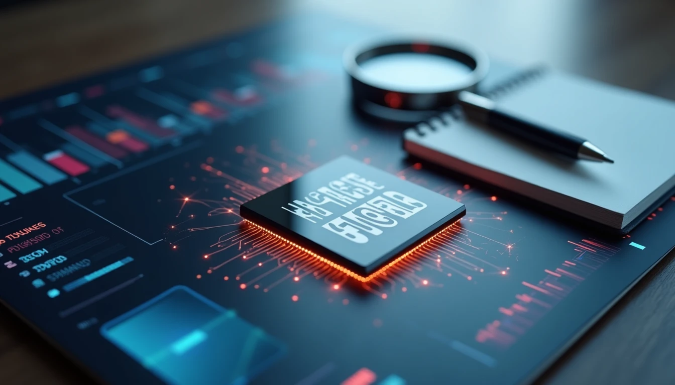 Abstrakte Darstellung eines KI-Tools zur Unterstützung der Fundamentalanalyse